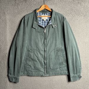 Vtg Brooks Brothers Squire Jacket Mens XL Plaid Lined Full Zip Green Bomber